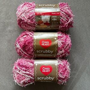 Red Heart Scrubby yarn lot